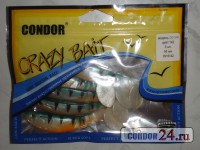 Виброхвосты Condor Crazy Bait CH3.5RM,цвет 142,в уп.5 шт.
